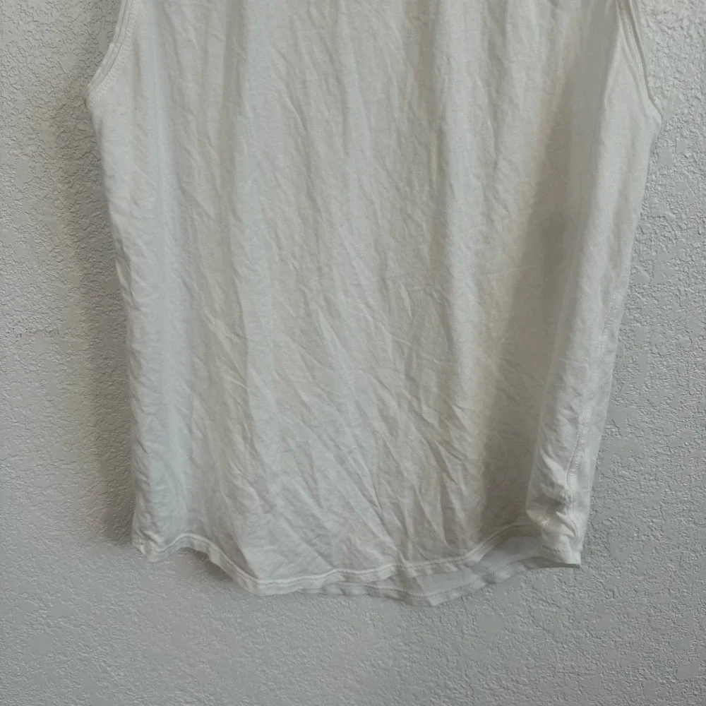 Lululemon Show Your Edge Crew Neck Sleeveless Pima Cotton Muscle Tank White 4